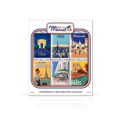 Etui Paris Sacré Marcel - 6 mini-tablettes