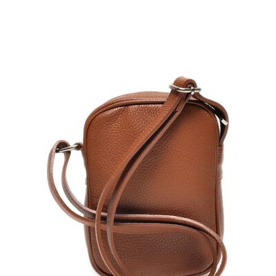 Renata Corsi_Pouch Bag_COGNAC