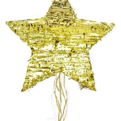 Piñata estrella dorada