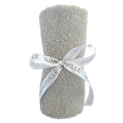 Surmatelas à langer en coton biologique gris argenté