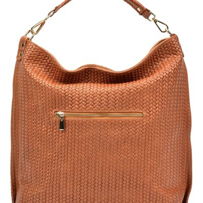 Renata Corsi_Hobo Bag_COGNAC