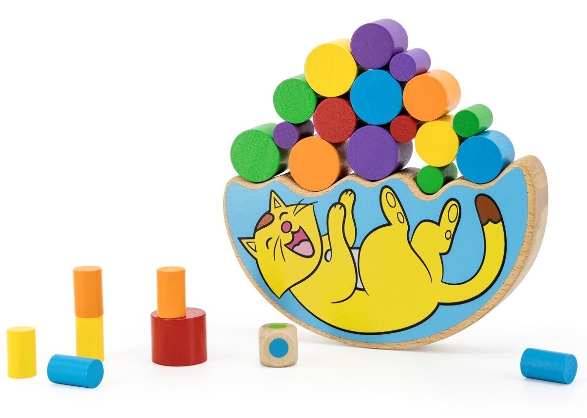 Balancing Game - Kitten - Wooden Toy