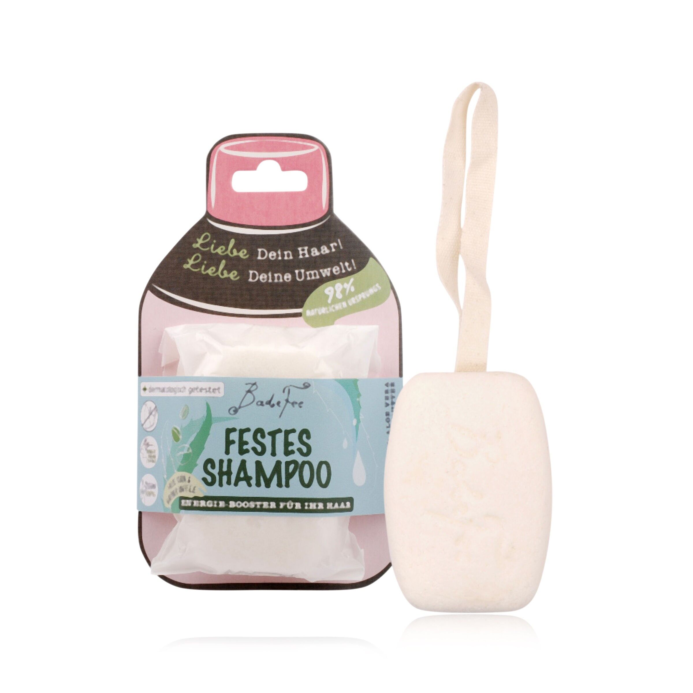 Shampoing Solide Energy Booster - Soin capillaire à l'Aloe Vera