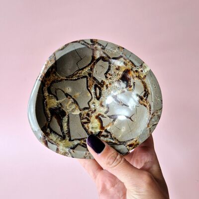 XL Dragon Stone (Septarian) Gemstone Decorative Bowl - #3 13x12x3cm 800gram