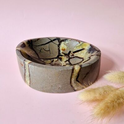 XL Dragon Stone (Septarian) Gemstone Decorative Bowl - #6 13x11.5cm 860gram