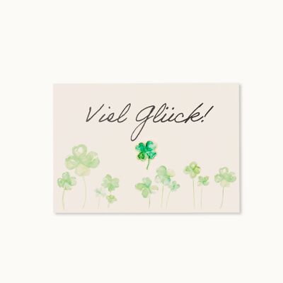 Carte PIN : Bonne chance ! trèfle