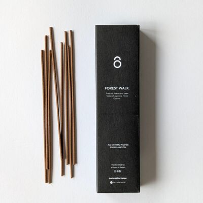 Natural incense sticks - Made in Japan - "Forest Walk" - Cypress - low smoke development