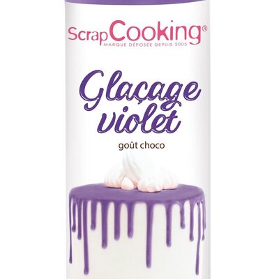 Ready-to-use purple icing - chocolate flavor 130G