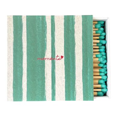 Allumettes de luxe Olive Striped Memories