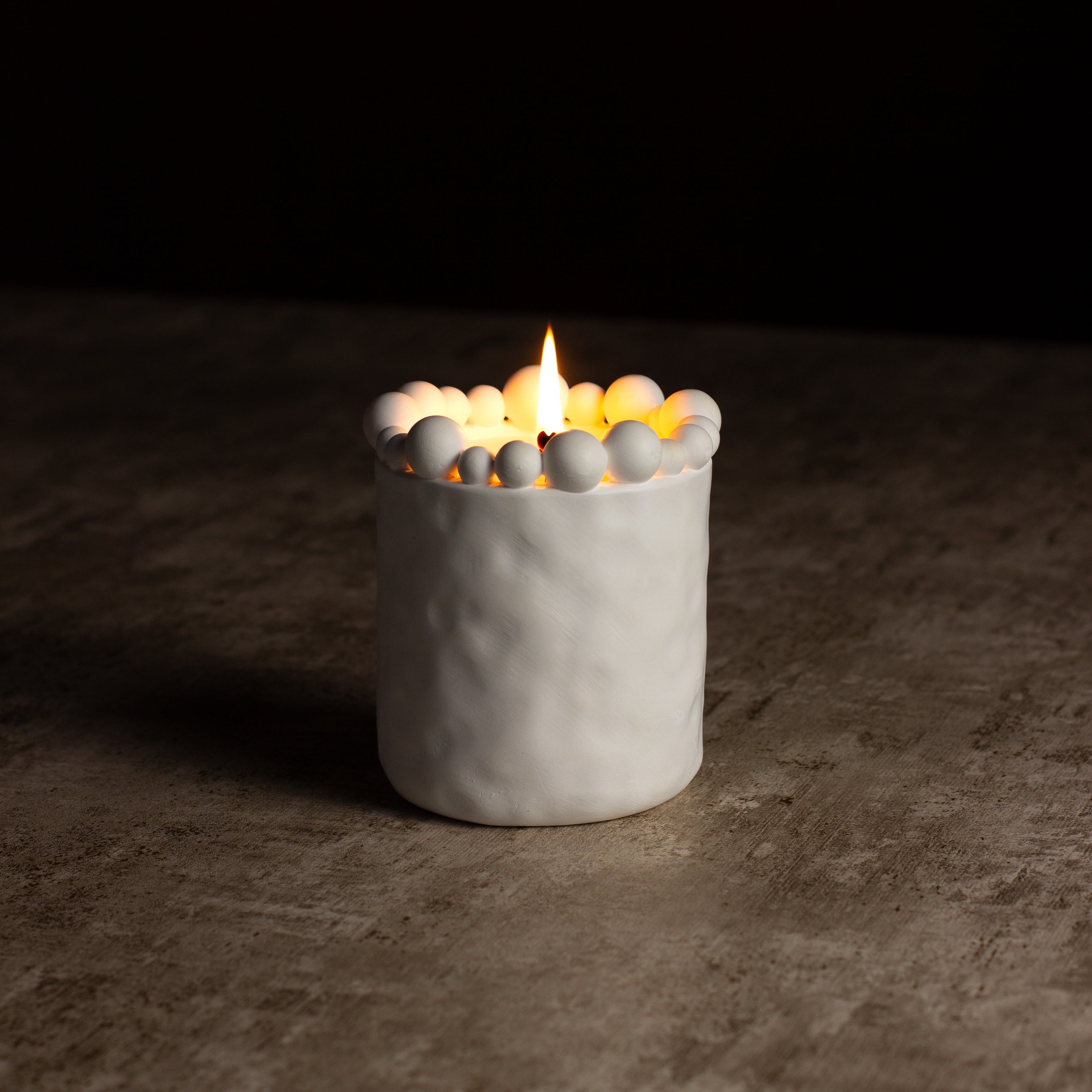 Candela con perline London Collective - Ambra Nera