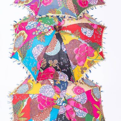 Parasol multicolore individuel avec dessins