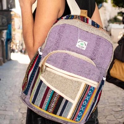 Unisex Hemp Backpack: Handcrafted, Unique and Versatile