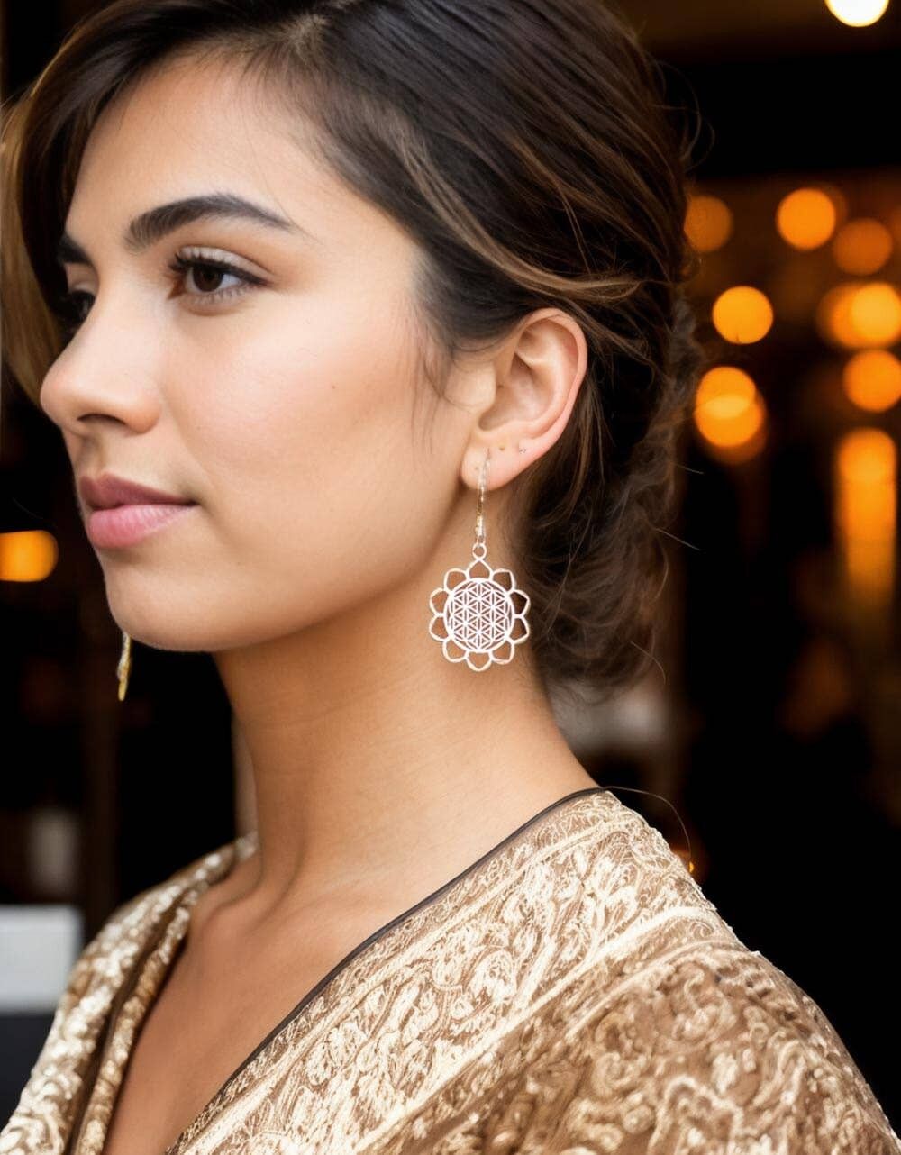 Orecchini mandala con punte