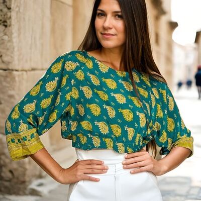 Green Silk Shirt
