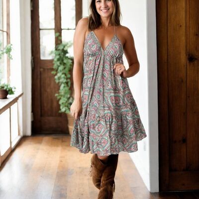 Silk Dress Bare Back