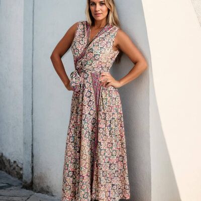 Women's Long Wrap Dress Summer