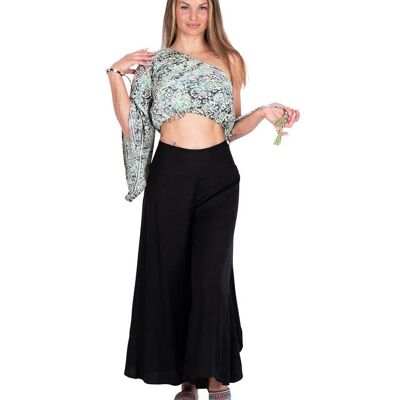 Pantalón Falda Rayón Fluido | Efecto Vuelo Maxi | Verano Confort