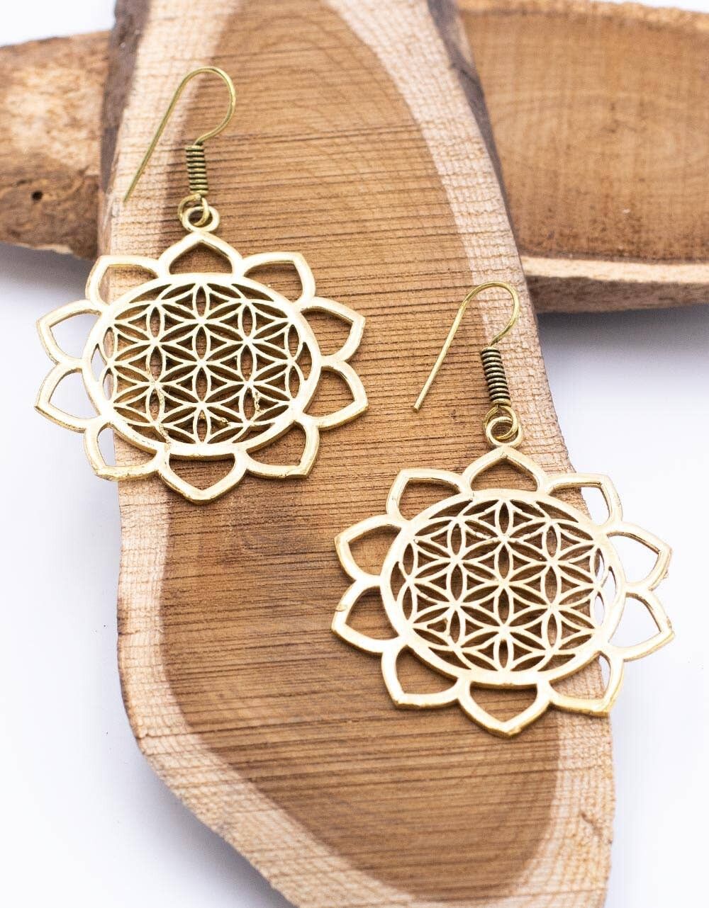 Orecchini mandala e cuori