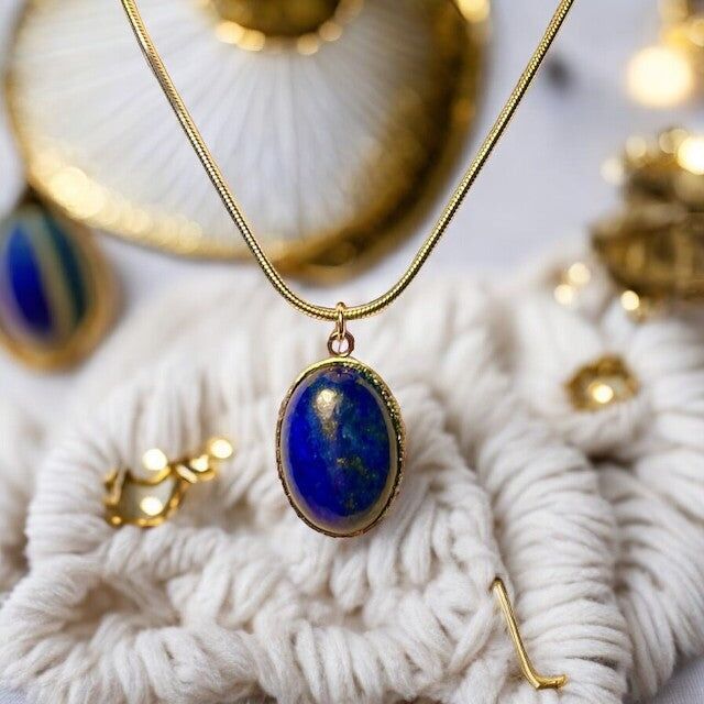 Pendente “ANNICK” in pietra Lapislazzuli