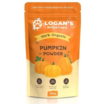 Polvo de calabaza orgánico de Logan: apoyo digestivo para perros (200 g)