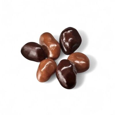 PASAS DE CHOCOLATE CON LECHE Y CHOCOLATE NEGRO - Granel 1Kg