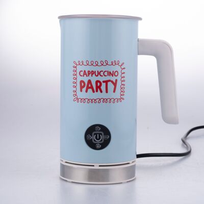 Espumador de leche de acero inoxidable, bate y calienta, 500 W, color marfil, More Amor