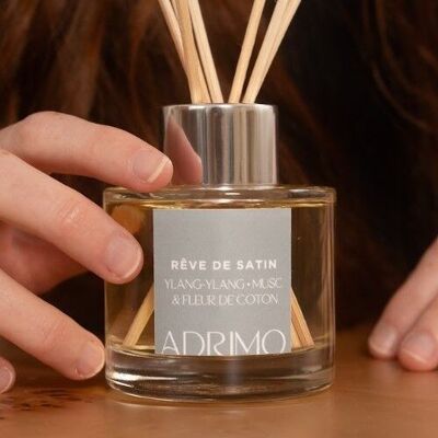 Difusor de fragancia natural Ylang-ylang y Flor de Algodón - Satin Dream - 100 ml