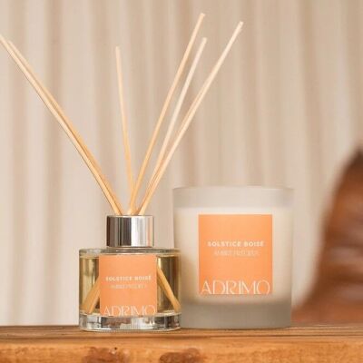 Cofanetto Adrimo Paris – Diffusore e Candela Naturale 30 cl – Agrumi e Sandalo – Solstice Boisé