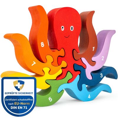 Number puzzle LITTLE OCTOPUS