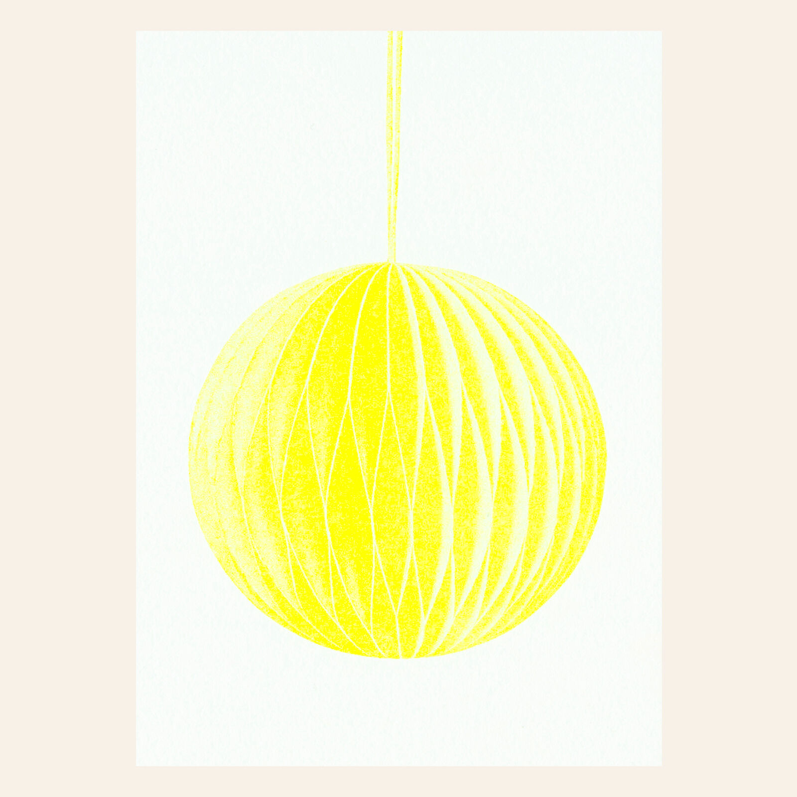 Risography postcard – Jewelry Yellow – DIN A6