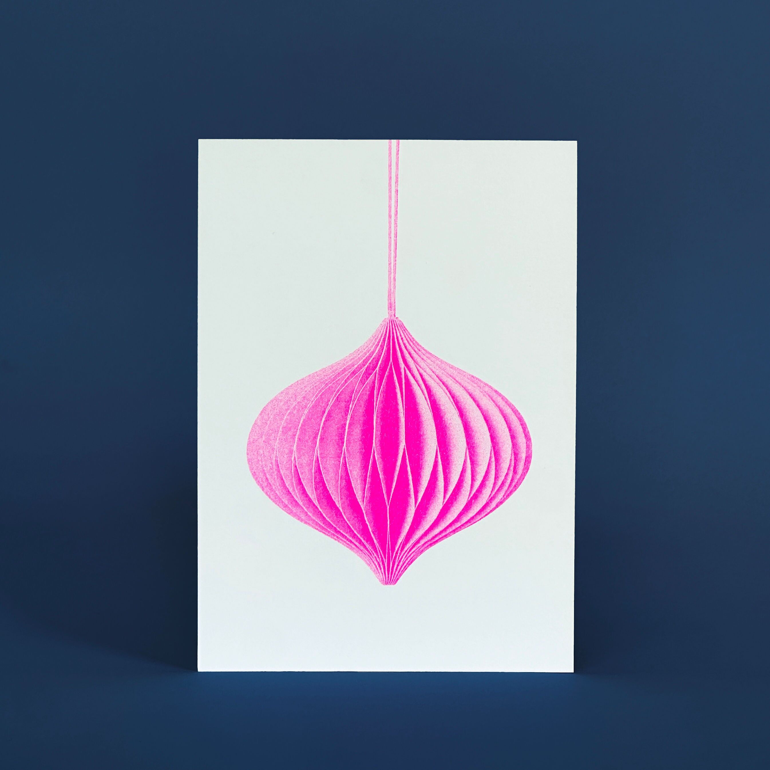 Risographie Postkarte – Schmuck Pink – DIN A6