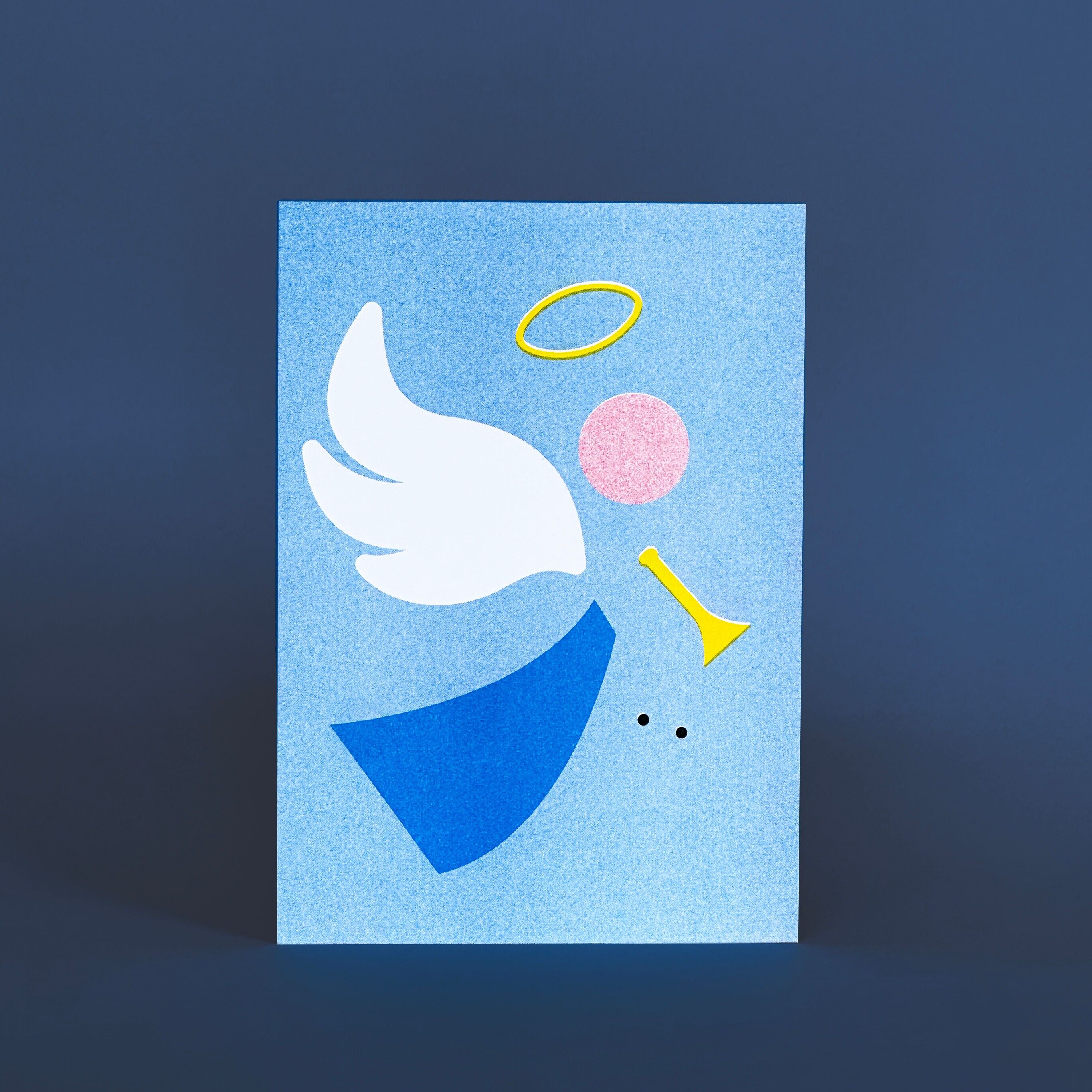 Risographie Postkarte – Chaos-Engel – DIN A6