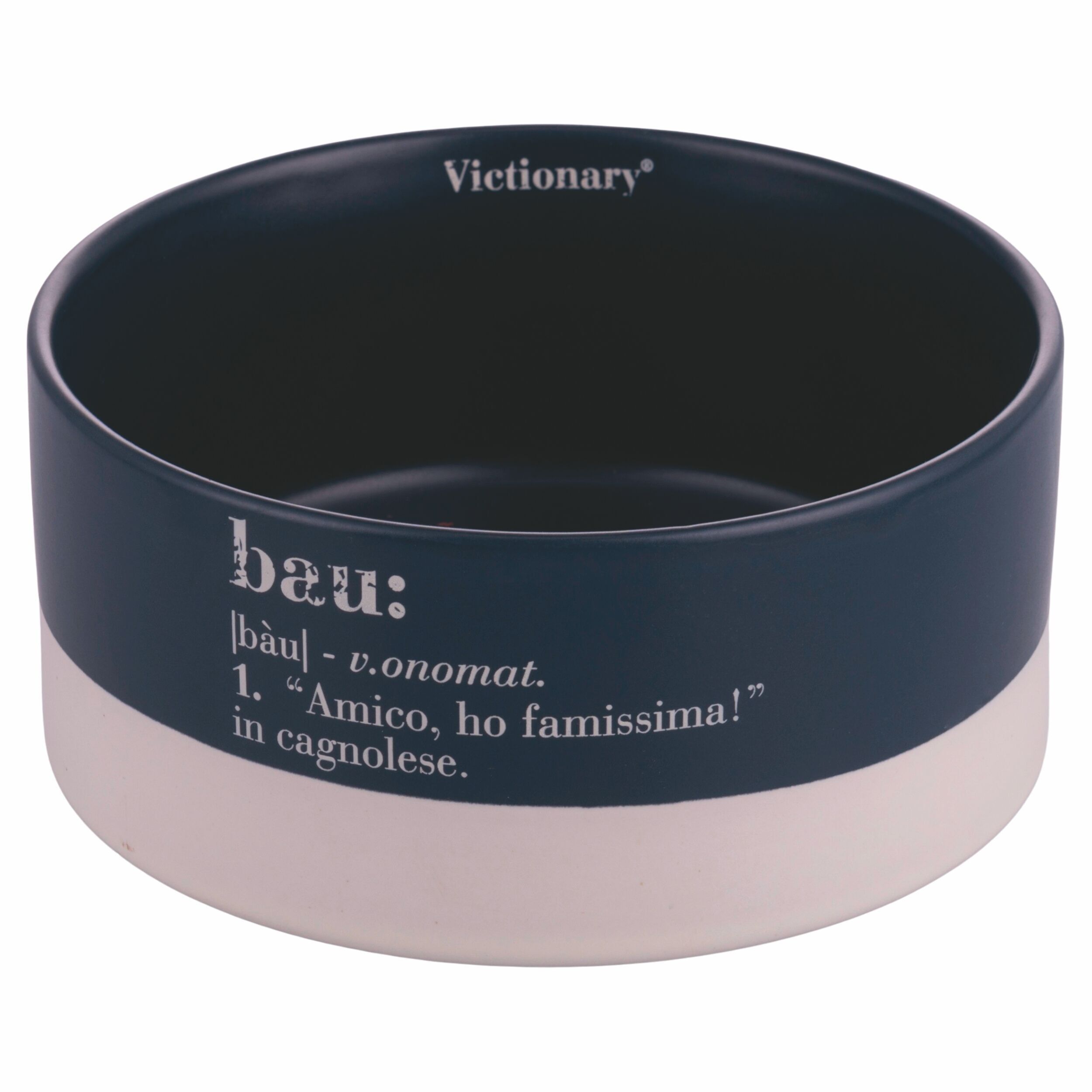 Ciotola piccola per cani 600 ml in gres, Victionary Bau