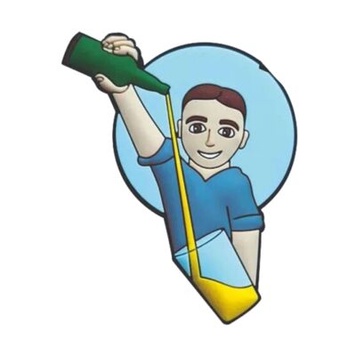 Pvc Magnet – Blue Cider Pourer – M002-2