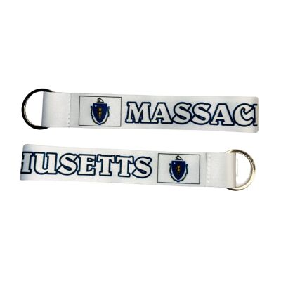Fabric Keychain - Massachusetts State Flag - USA - K091