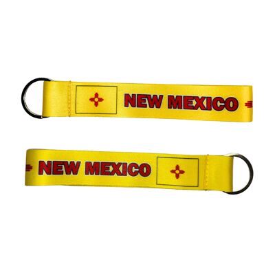 Fabric Keychain - New Mexico State Flag - USA - K086