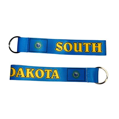 Fabric Keychain - South Dakota State Flag - USA - K095