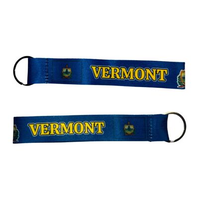 Fabric Keychain - Vermont State Flag - USA - K099