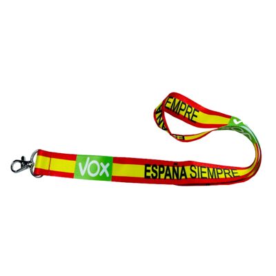 Lanyard – Neck Strap - Spain Always Vox Flag - L044