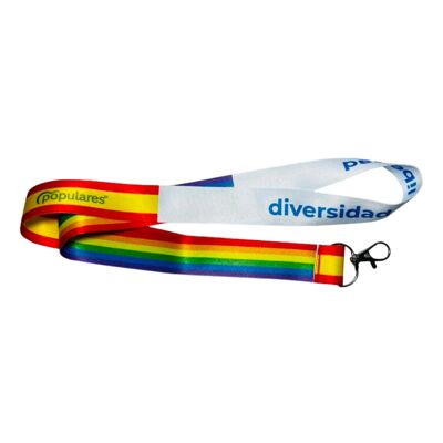 Lanyard – Neck Strap - PP Ayuso Madrid Diversity or Freedom LGBT - L025