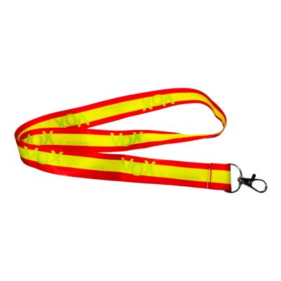 Lanyard – Neck Strap - Vox The Resistance Spanish Flag - L017