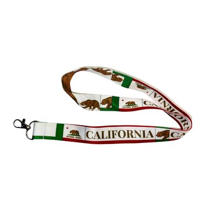 Lanyard - Neck Strap - California State Flag - USA - L064