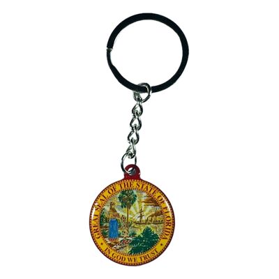 Llavero Metal - Escudo Estado Florida - USA