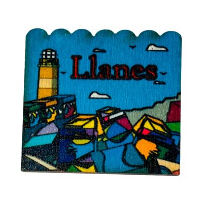 Wooden Magnet - Llanes Asturias Memory Cubes
