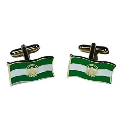 Andalusian Flag Cufflinks - Spain