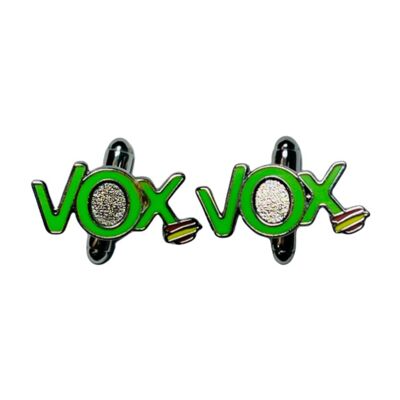 Partito politico Vox Verde Gemelli con la bandiera spagnola
