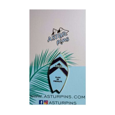 Pin - Tabla Surf Azul - Playa de Frexulfe- Asturias - Ps010