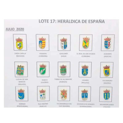 Spille - Lotto Nº17 Scudi araldici Spagna