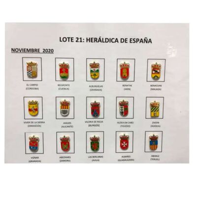 Spille - Lotto Nº21 Scudi araldici Spagna