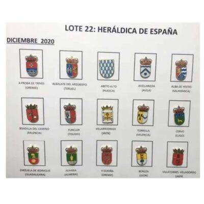 Spille - Lotto Nº22 Scudi araldici Spagna
